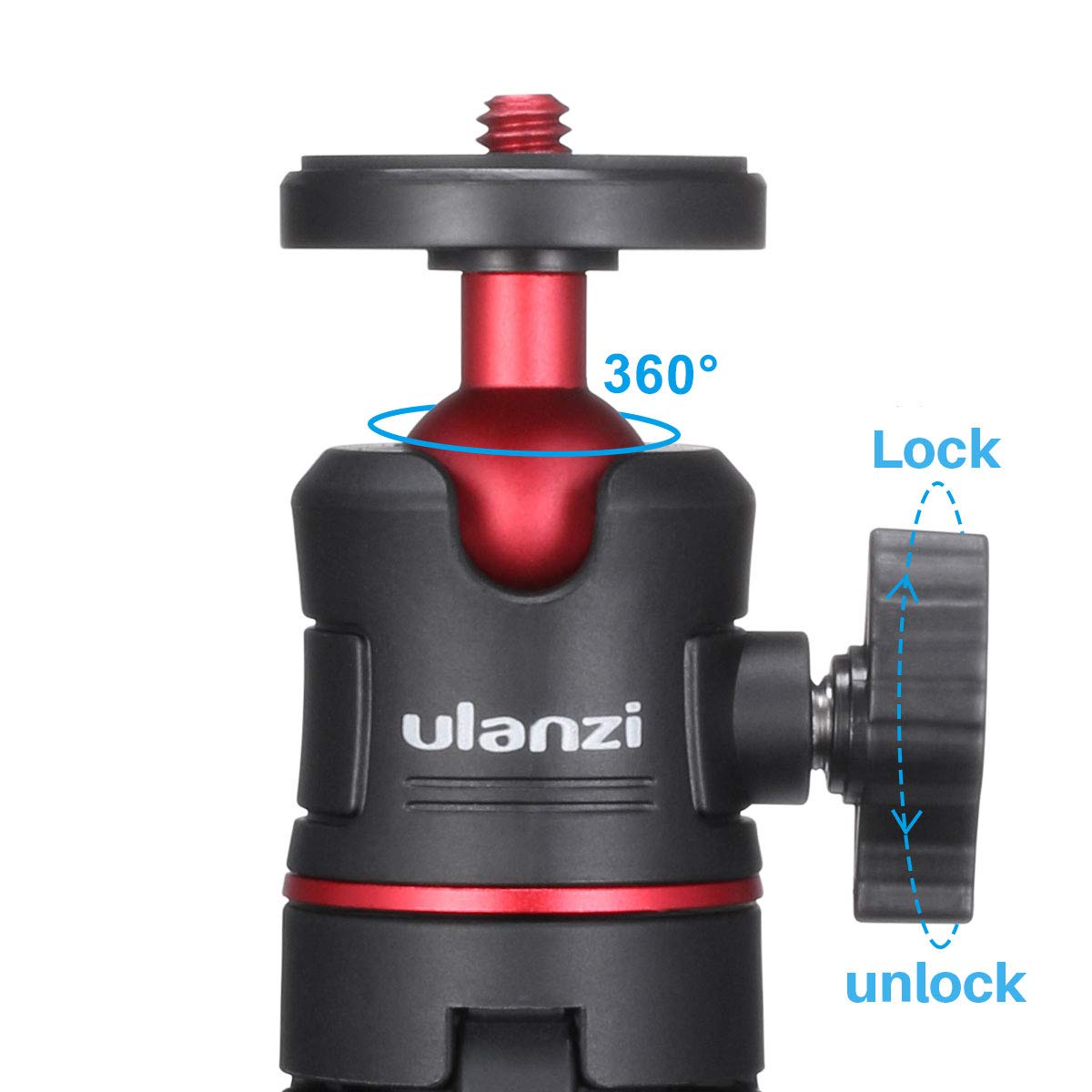 ULANZI MT-08 Extension Pole Tripod, Mini Selfie Stick Tripod Stand Handle Grip f Osmo Pocket3 Xtra Muse iPhone 17 11 Pro Max Smartphone Canon G7X Mark