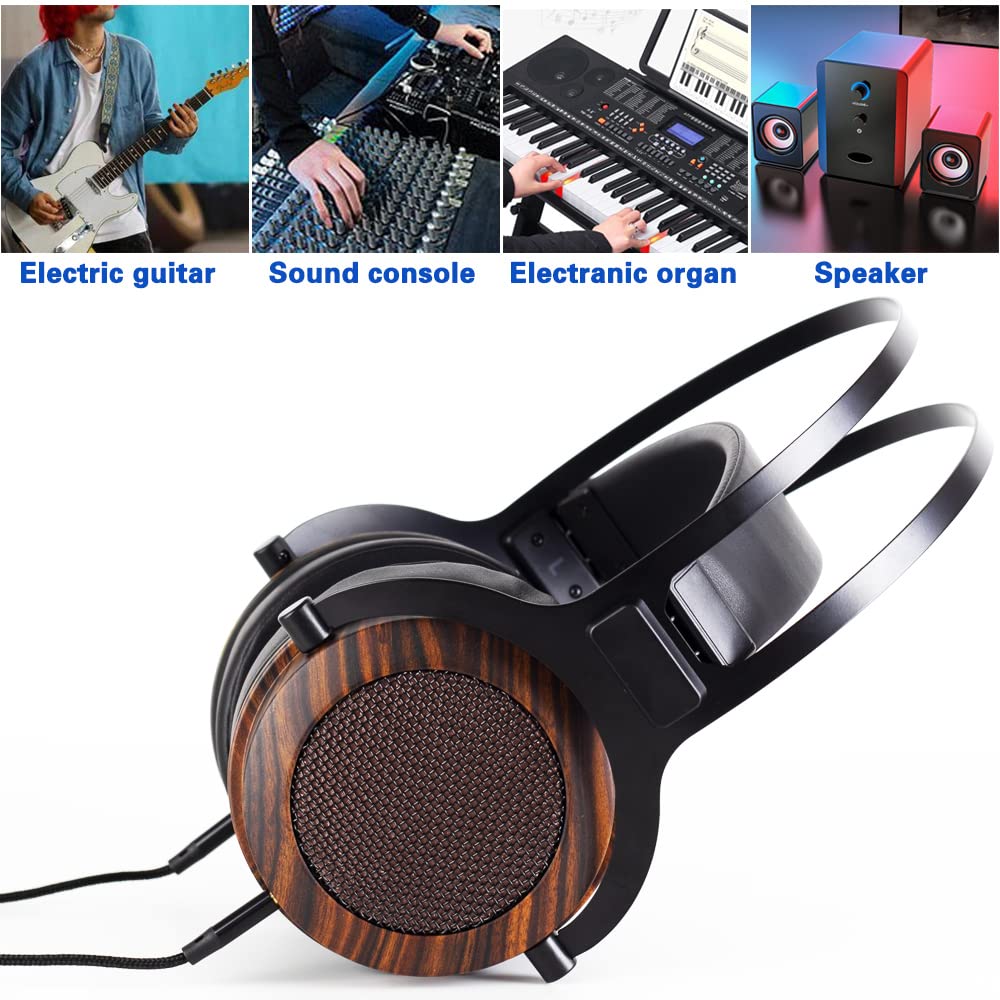 lotorasia Wired Over Ear Headphones, Studio Headset Music Recording 50mm Drivers 3.5mm/6.35mm Audio Jack for Guitar amp Recording and Music…