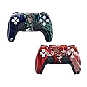 EBTY-Dreams Inc. - Set of 2 Bleac Kurosaki Ichigo, Neliel Tu Odelschwanck (Nel) Vinyl Skin Sticker Decal Protector for PS5 Controllers