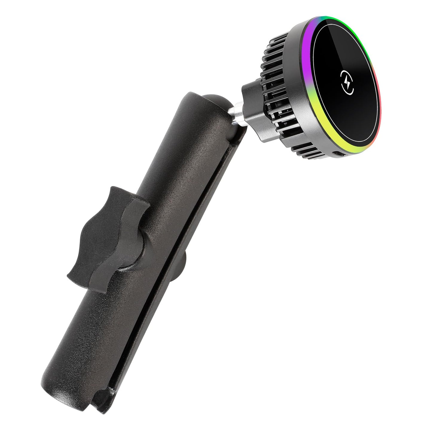 FPN 1" Ball Magnetic Wireless Charging Phone Holder with 5.9" Long Arm for MagSafe iPhone 17/16/15/14/13/12 Series - 15W Fast Charging, TEC and Fan