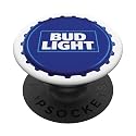 Bud Light White Beer Cap PopSockets Stand for Smartphones & Tablets PopSockets PopGrip: Swappable Grip for Phones & Tablets