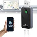 Aceotle Wireless CarPlay Adapter for iPhone, HD Navigation Vehicle-Level Chip Stable Connect, Bluetooth CarPlay Plug & Play Convert Wired to Wireless