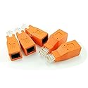 CablesOnline 5-Pack Cat6 / Cat5e Ethernet RJ45 Male/Female Crossover Adapter (UX-A11-5)