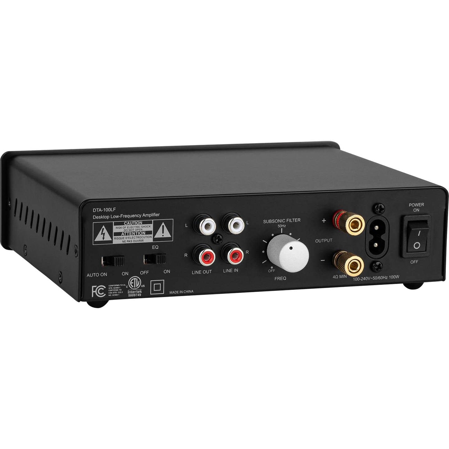 Dayton Audio DTA-100LF Desktop Low-Frequency Amplifier with EQ