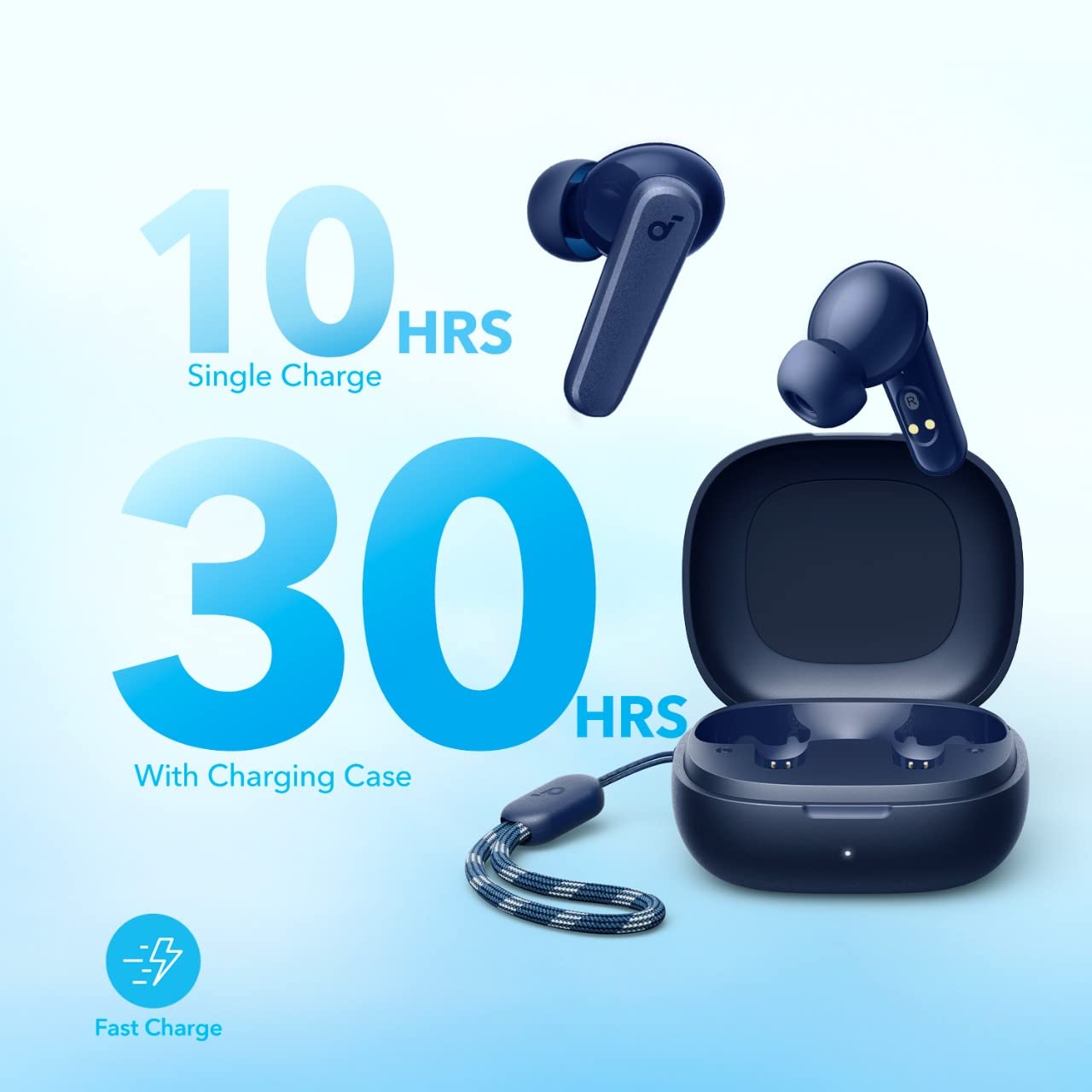 Soundcore by Anker P20i True Wireless Earbuds, with Big Bass, 30H Playtime