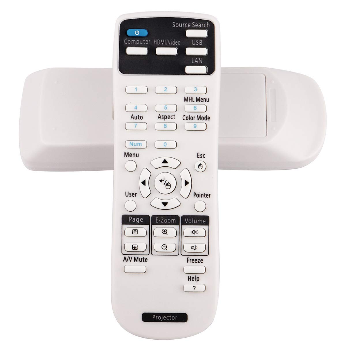 ESolid 1547200 Remote Control for Epson BrightLink 425Wi 430i 435Wi 475Wi 480i 485Wi 575Wi 585Wi 595Wi PowerLite 420 425W 430 435W 470 475W 480 485W