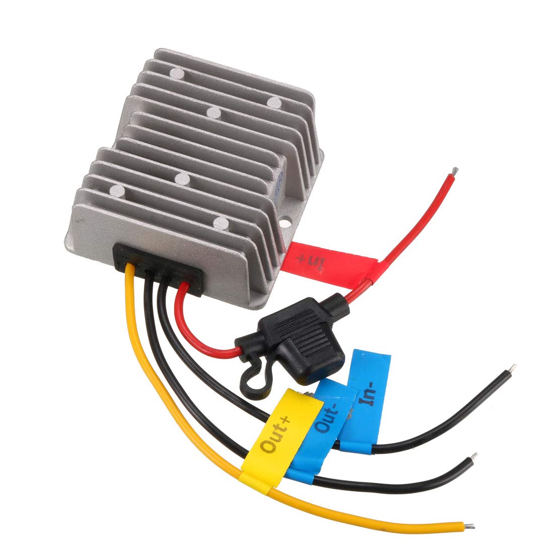 uxcell Power Voltage Converter DC12V Up to DC19V 6A 114W Waterproof Voltage Convert Transformer