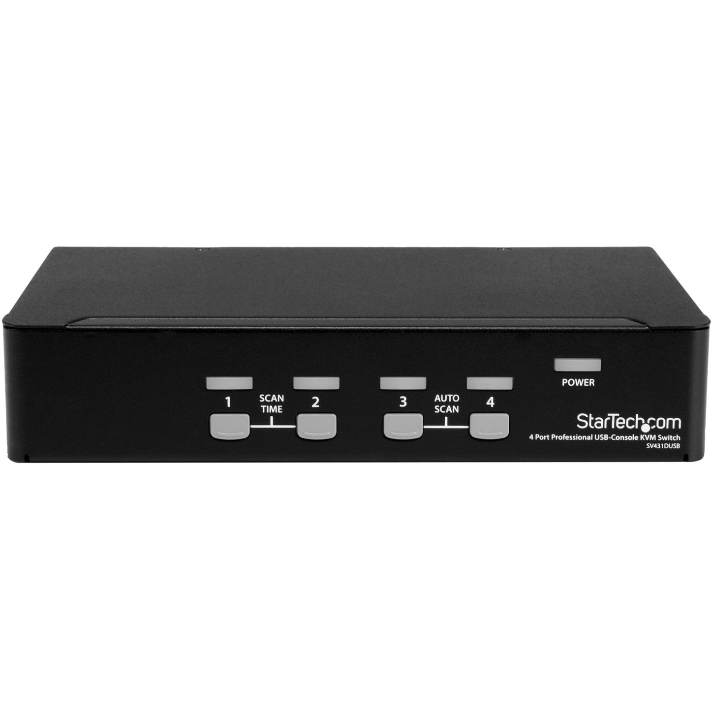 StarTech.com 4-Port KVM Switch OSD - 1U Rackmountable KVM Switch - USB and PS/2 - 1920 x 1440 - 1U