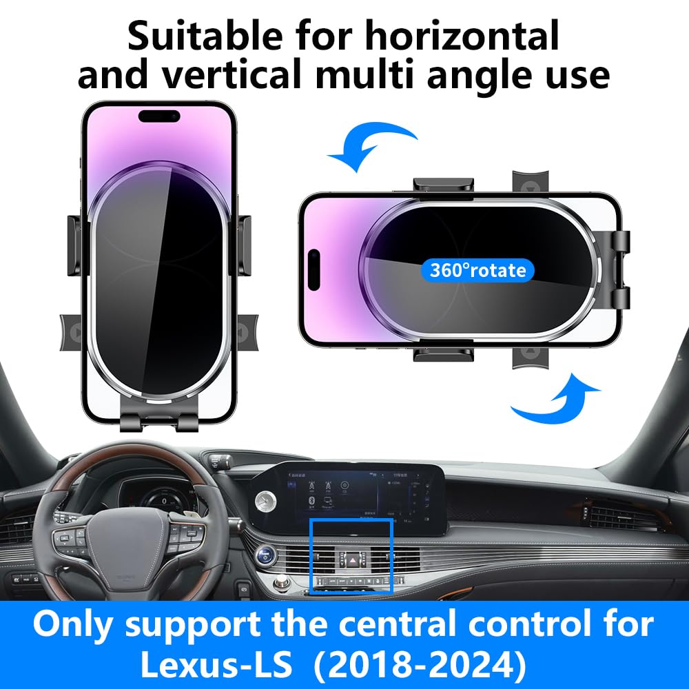 Car Phone Holder For Lexus LS 2018 2019 2020 2021 2022 2023 2024 2025 2026 500 500h 500F Auto Accessories Navigation Bracket Interior Decoration