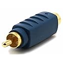 Monoprice 104120 S-Video (VHS) Male to RCA Male Adapter, Gold Plated