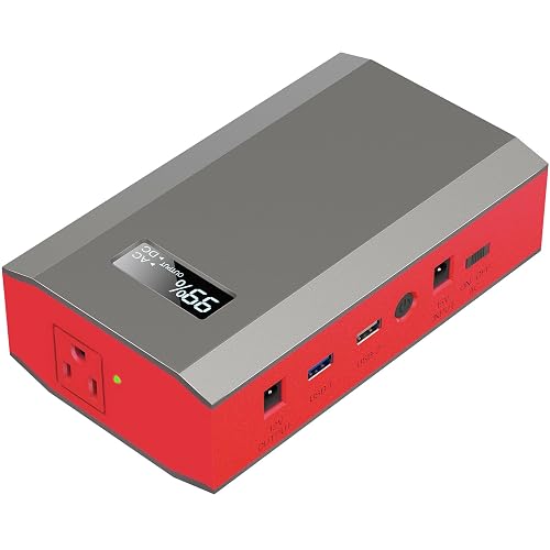 ZeroKor Portable Power Bank with AC Outlet, 65W External Battery Power Pack Portable Laptop Charger Power Source Backup for Outdoor RV Tent Camping