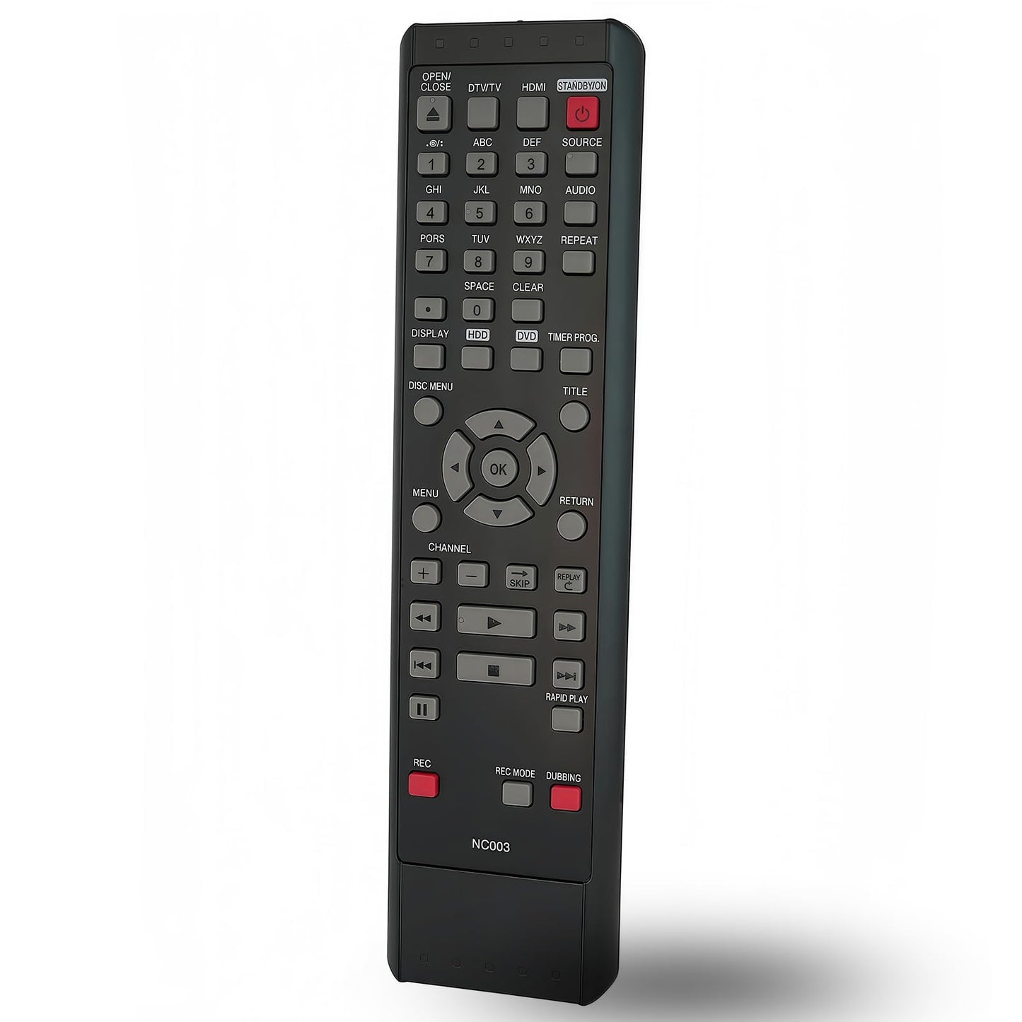 Replacement Remote Control NC003UD NC003 for Magnavox HDD DVD Recorder MDR535H/F7 MDR557H MDR515H MDR515H/F7 MDR557H/F7 MDR533H MDR537H/F7 MDR533H/F7