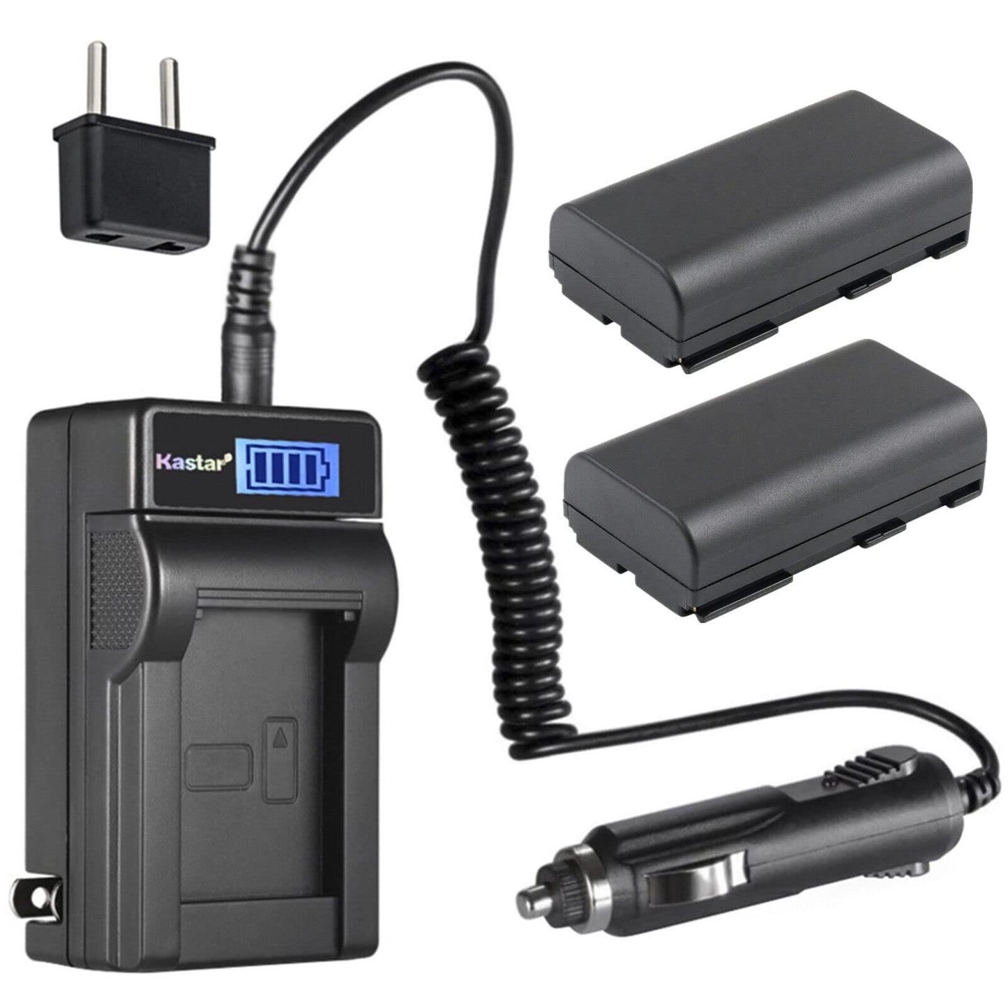 Kastar 2-Pack BP-915 Battery and LCD AC Charger Compatible with Phase One P45 Plus P45+, Phase One P65, Phase One P65 Plus P65+, Phase One XF 70301