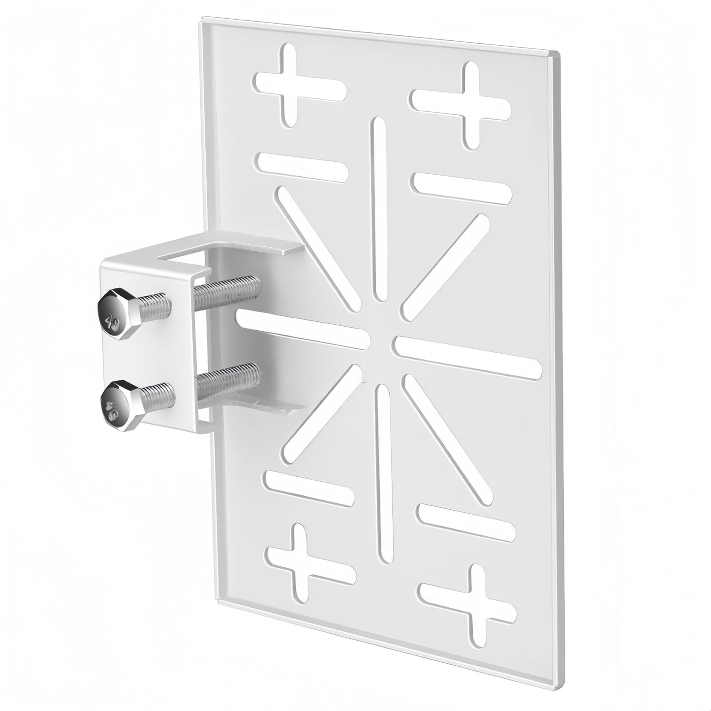 FINXRoll 7.48"x5.7" Drill-Free CCTV Camera Mount Adapter, Adjustable Thickness Bracket for Glass/Wooden Doors