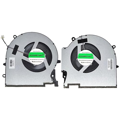 HUANMEFANG Replacement New CPU and GPU Cooling Fan for HP OMEN 7 Plus 17-CK 17-ck0054TX TPN-Q266 Series P/N EG75091S1-C010-S9A EG75091S1-C020-S9A