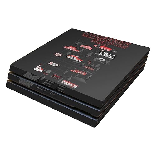 MightySkins Skin Compatible with Sony PS4 Pro Console - Strange Map | Protective, Durable, and Unique Vinyl Decal wrap Cover | Easy to Apply, Remove