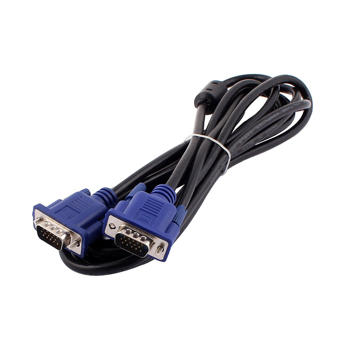 uxcell 2.5 Meter Length 15 Pins Black Male to Male VGA Monitor Extension Cable