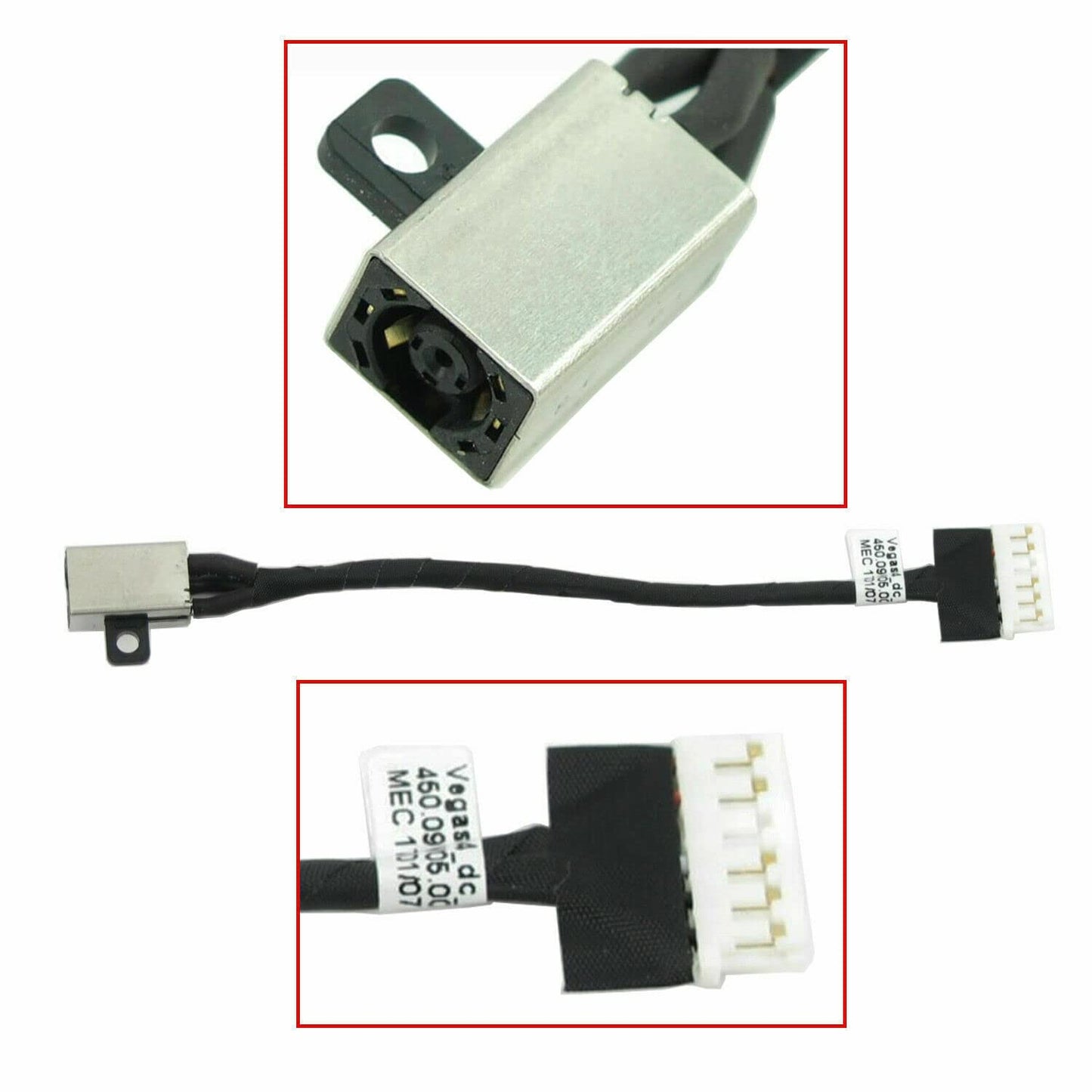 Fleshy Leaf DC Power Jack Harness Cable Replacement for Dell Inspiron 15-3562 15-3565 15-3567 15-5664 15-3919 15-5185 15-5820 15-i3567 FWGMM 0FWGMM