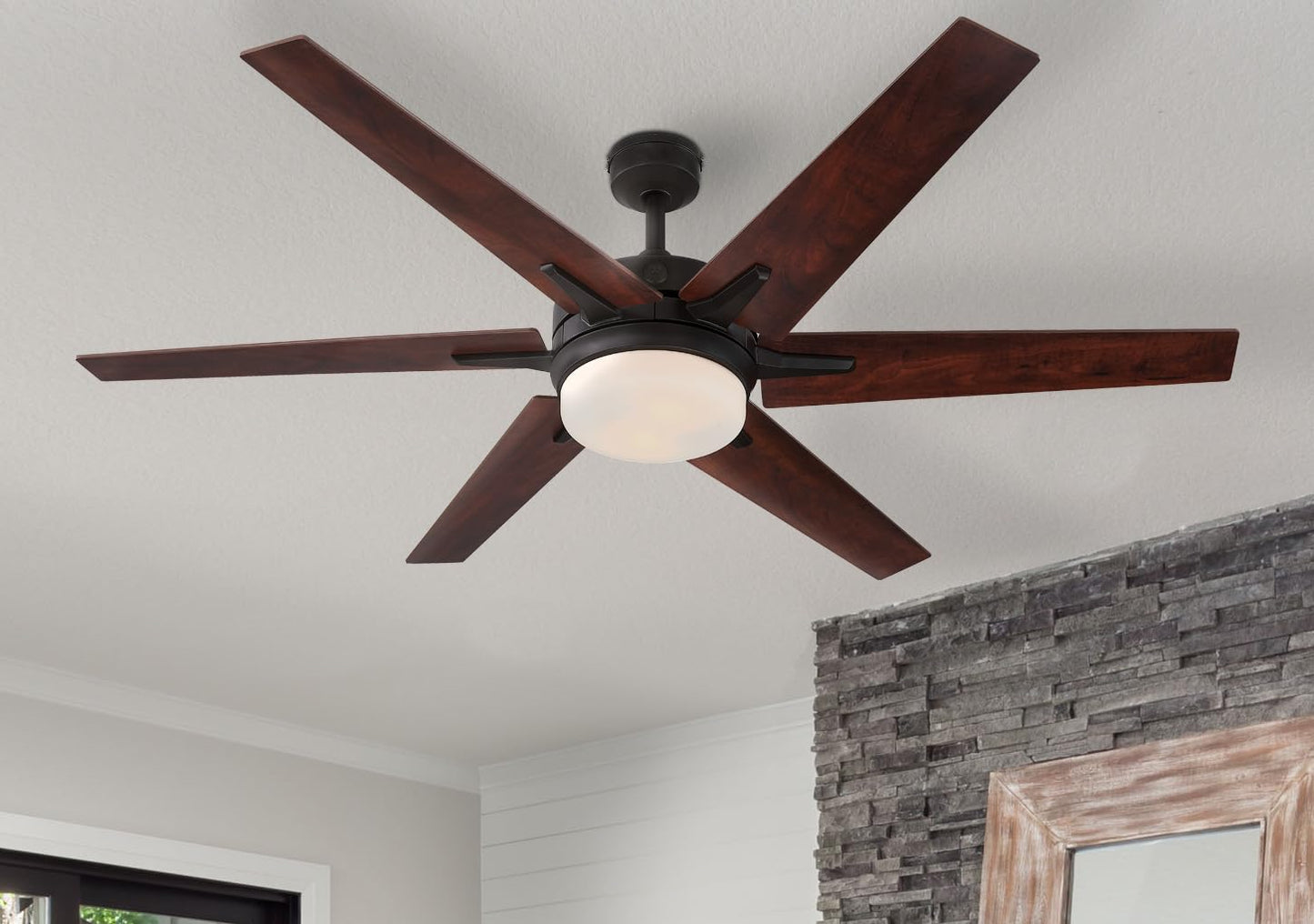 Westinghouse 74002B00 Cayuga Smart Ceiling Fan, 60-Inch, Black Bronze