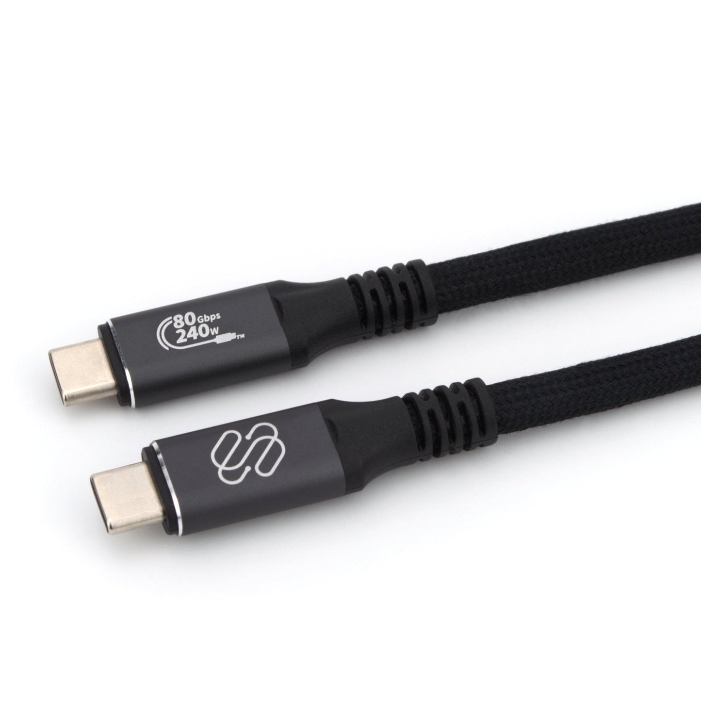 Sewell USB4 80Gbps Cable, USB-IF Certified, 4.9 ft (1.5m), 240W PD, Thunderbolt 3/4 Compatible USB-C with 8K Video Support, Flexible Braided
