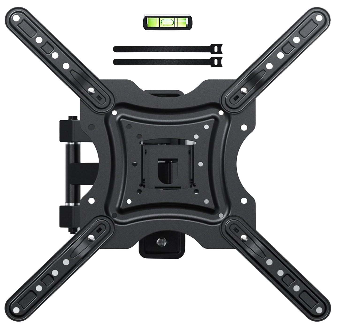 Full Motion TV Wall Mount, TV Mount for 26-55 inch LED TVs Monitors, Tv Brackets for Wall Mount with VESA 400x400mm up to 77lbs, Swivel Tilt Extension