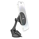 ARKON Mounts Magnetic Phone Mount with Suction Mount, Strong Neodymium Magnets, Suction Mount for Windshields and Dashes, 360° Swivel for Easy