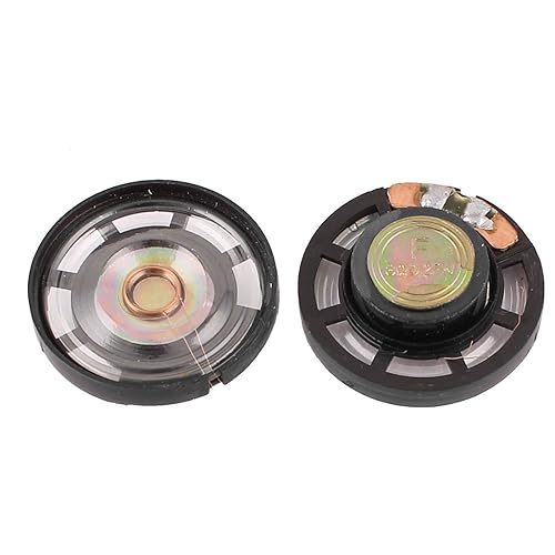 uxcell 2Pcs 8 Ohm 0.25W 27mm Dia External Magnet Mini Loudspeaker Horn