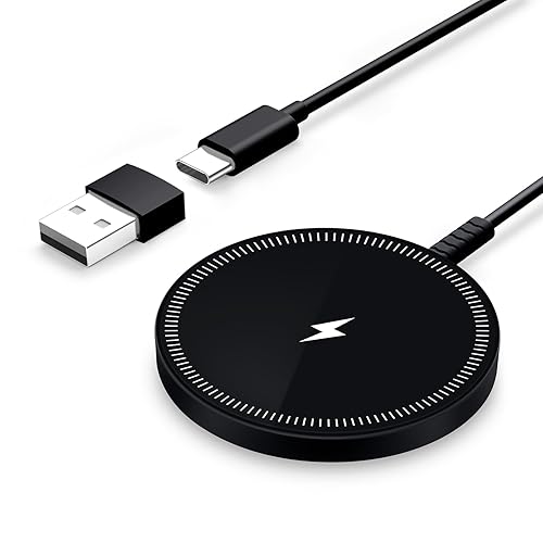 Magnetic Wireless Charger Fast Charge Strong Magnet Charging Pad for iPhone 17/16/15/14/13/12 - Series&AirPods Pro 4-2, Daul Ports, Case-Friendly