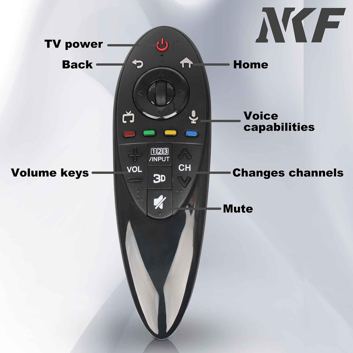 AN-MR500G ANMR500G Remote Control Replacement for L-G 3D Smart TV Remote MBM63935937 105UC9T-TA 60LB720V-ZG 50LB679V-ZF 47LB671V-ZF 39LB6500 42LB6300