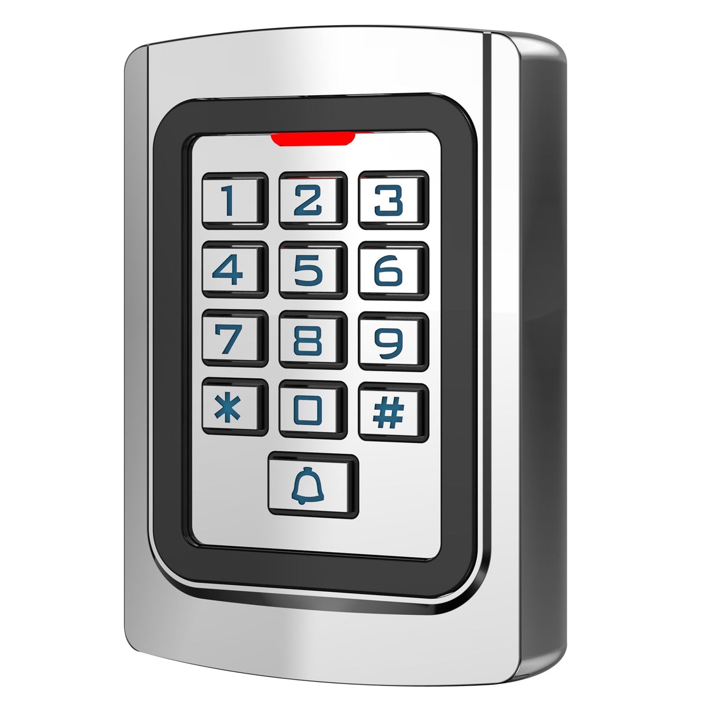 Door Access Control Keypad, Stainless Steel Outdoor IP68 Waterproof, 2000 Users, Wiegand 26-bit Input/Output, Tuya App Remote Control, RFID Card & PIN