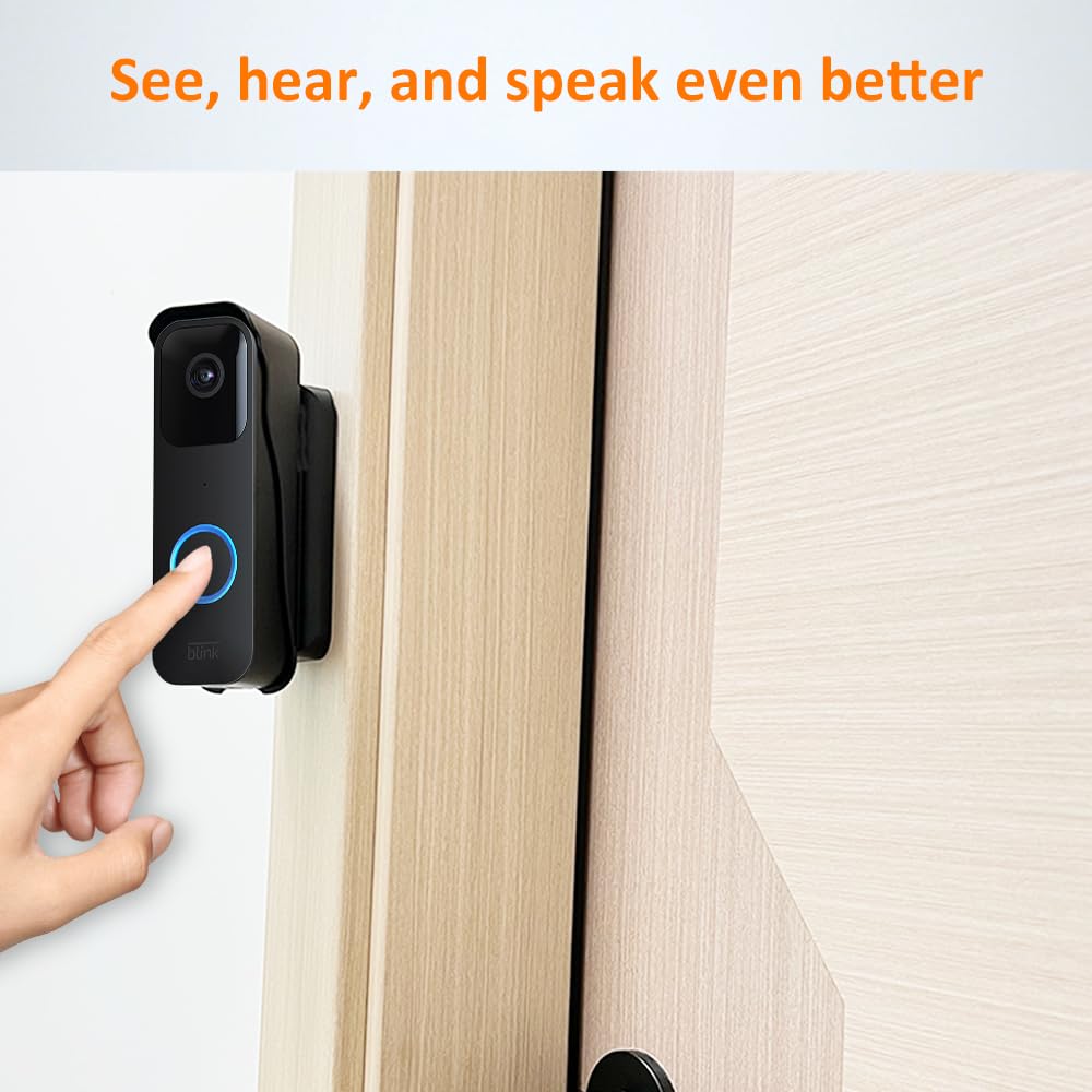 AutoSonic Mount Compatible with Blink Video Doorbell (1st Gen) | Adjustable Design to Improve Viewing Angle | Wall Mounting Bracket Accessory