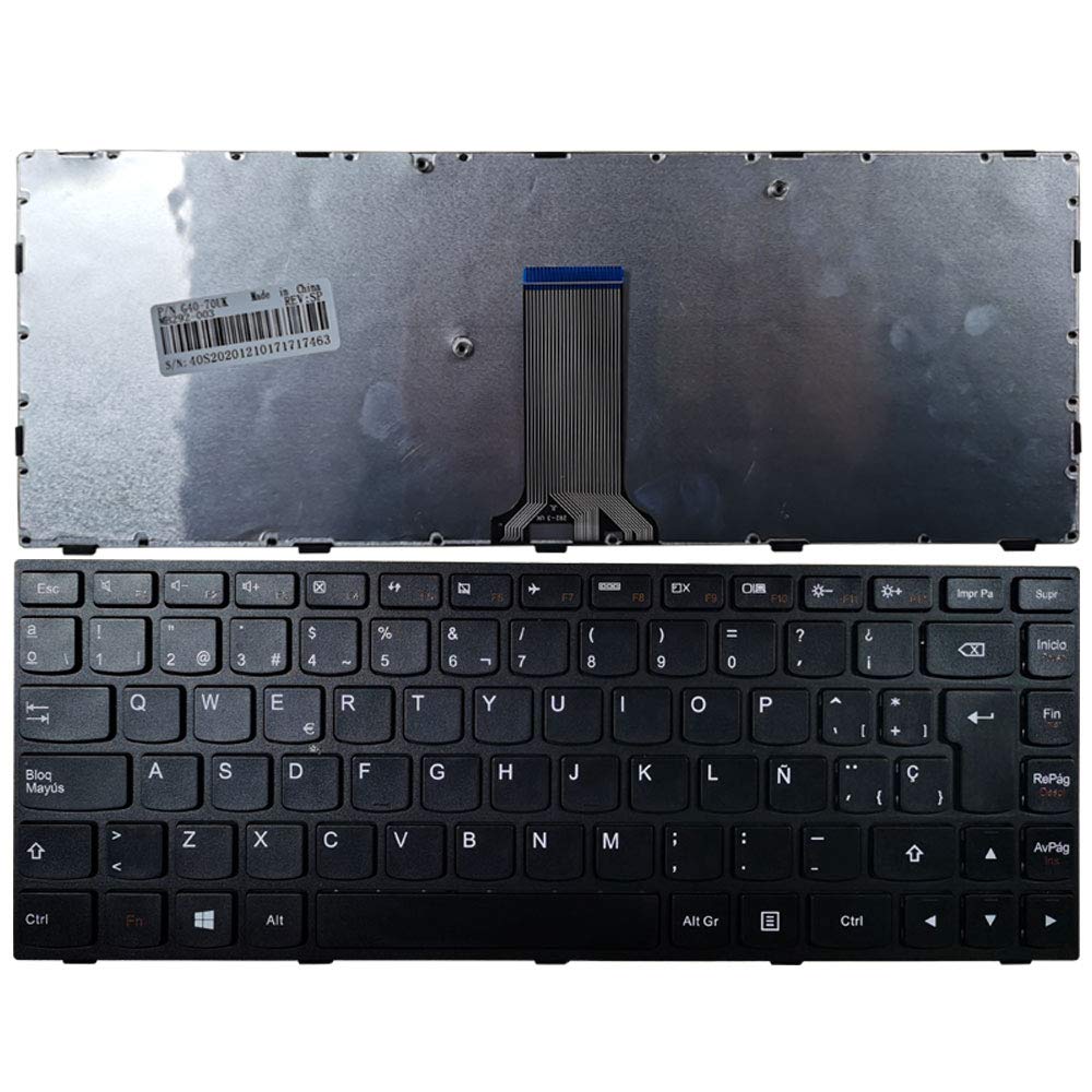 Laptop Replacement Keyboard for Lenovo IdeaPad G40-30 G40-45 G40-70 G40-80 G41-35 Flex 2-14D Spanish Layout
