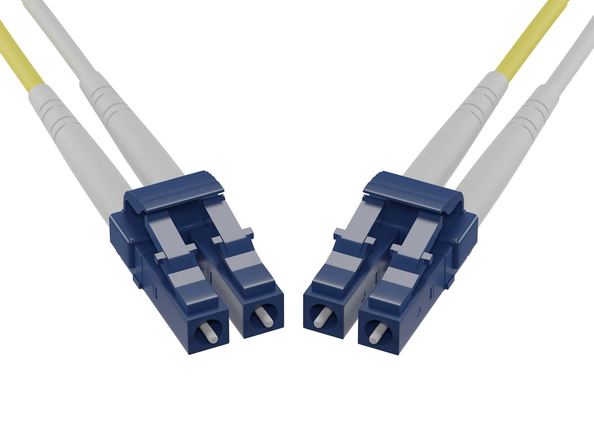 Unirise, USA 3 Meter LC-LC SINGLEMODE Fiber Optic Cable, Yellow, OFNR, 9/125 Micron, Single-M