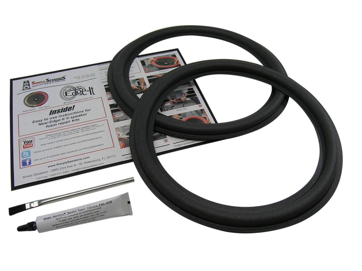 JL Audio 12 Inch Foam Speaker Repair Kit FSK-12JL (Pair)
