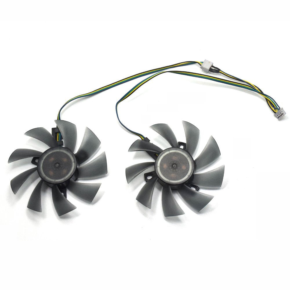inRobert DIY Two Ball Bearing Graphic Card Fan 85mm Diameter 40x40x40mm Cooling Fan for MSI Gigabyte Sapphire Zotac XFX Mining GPU (1 Pair)