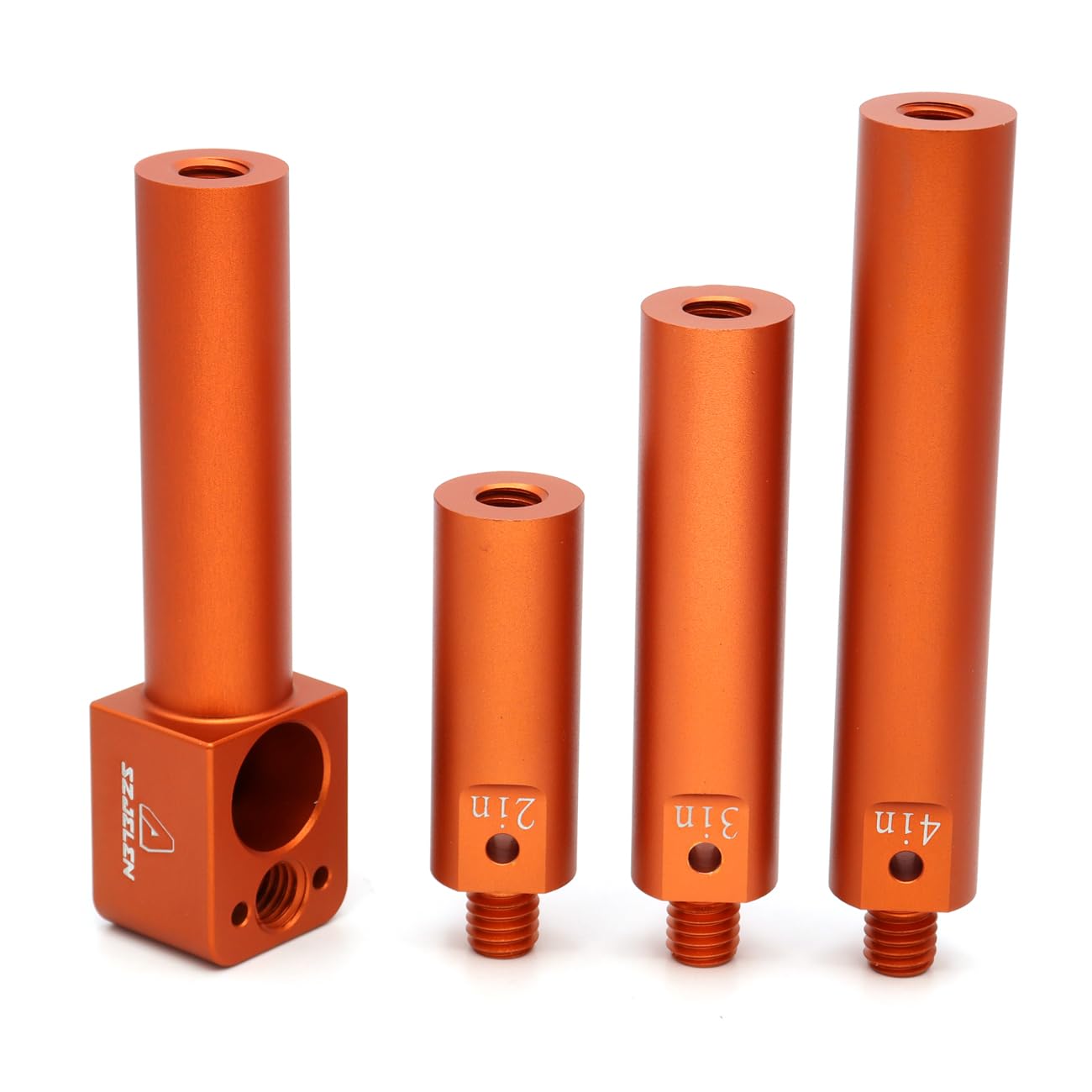 SZJELEN19mm Rod Mounting Bracket with 3/8 Screw and Anti Twist,4 Sections of Length to Match for Arri Red Sony Camera (Orange)