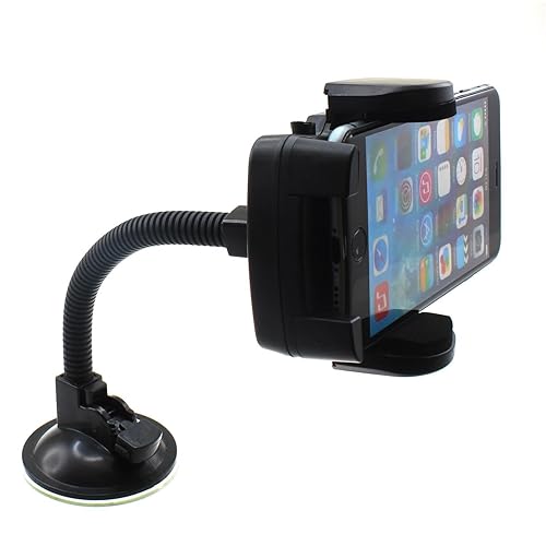 Fonus Car Mount Windshield Holder Compatible with Samsung Galaxy A26/A36/A56 5G, Glass Cradle Swivel Dock Suction