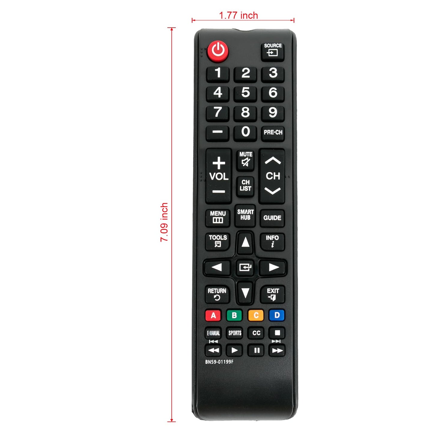 Universal Remote Replacement fit for Samsung TV All Samsung LCD LED QLED HDTV 3D Smart TV BN59-01301A BN59-01315J BN59-01455A BN59-01289A AA59-00580A