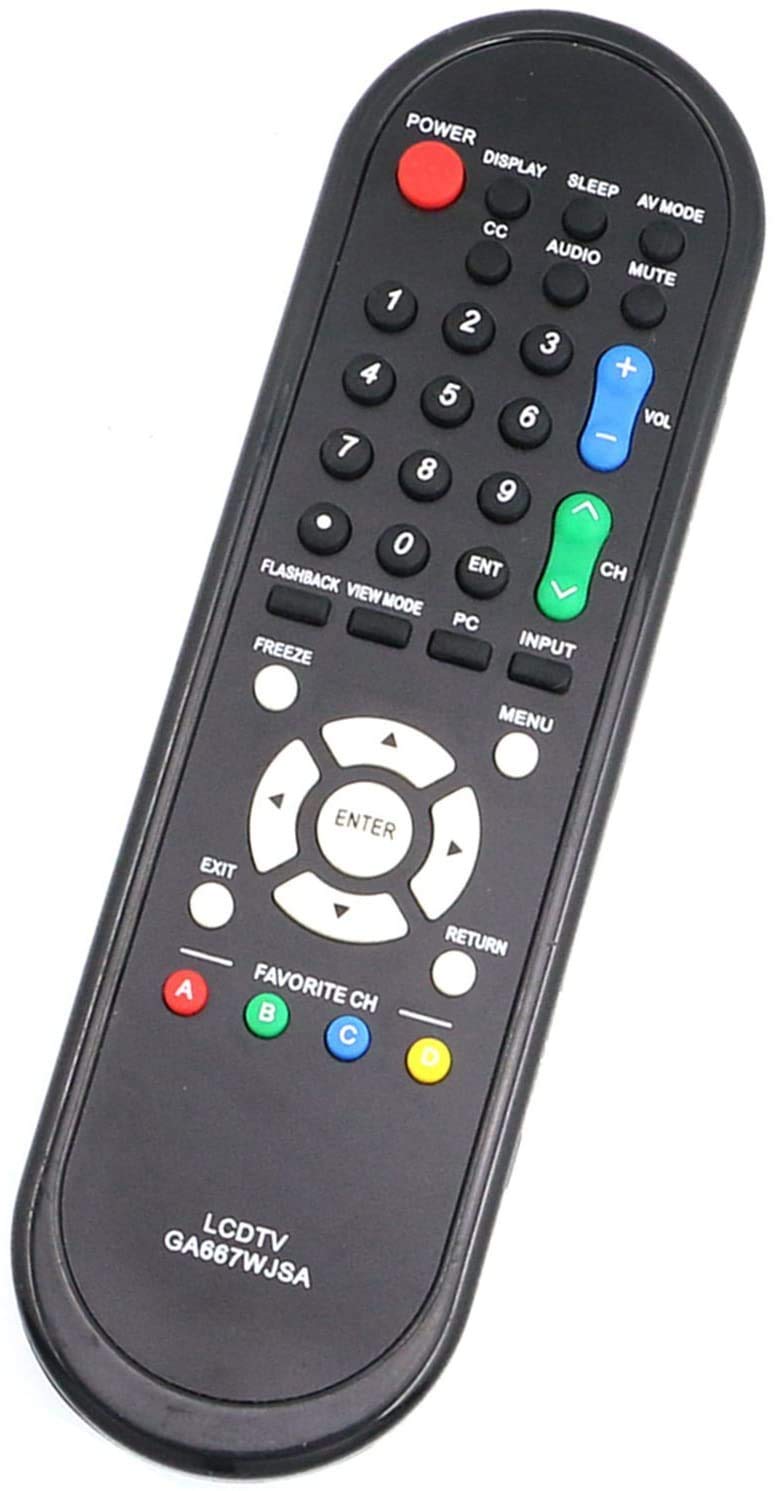 New GA667WJSA Replacement Remote for Sharp TV LC-32AV22U LC-60LE600U LC-46SB54 LC-52SB55U LC-32SB27U LC-46SB54U LC32SB24U LC-32D49 LC-32D49U LC-37SB24