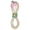 Lilly Pulitzer Cute Charging Cord, Extra Long Phone Cable with USB, Fast Charger Compatible with iPhone, Apple Watches, Airpods, Let's Go Bananas