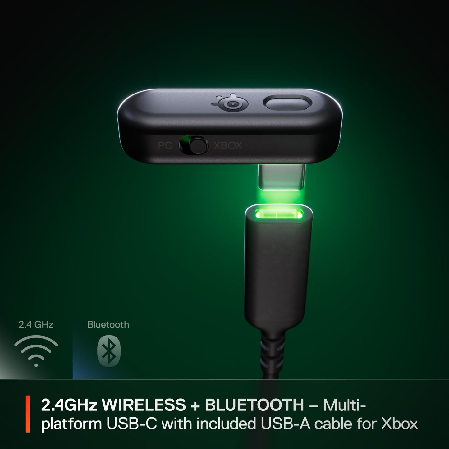 SteelSeries Arctis GameBuds for Xbox/PC/PS5/Switch/Mobile - Quick-Switch 2.4GHz+Bluetooth 5.3 - Active Noise Cancelling - Mobile App - Water Resistant