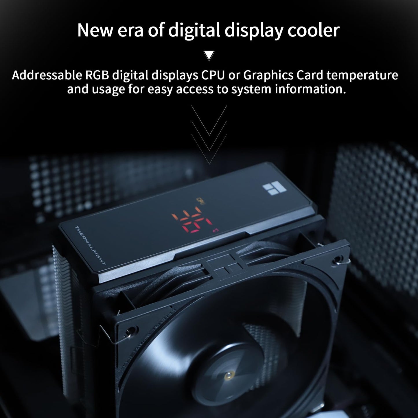 Thermalrlght Assassin X 120R Digital Black CPU Cooler, 120mm PWM Quiet CPU Fan, AGHP 4th Technology, Support Intel