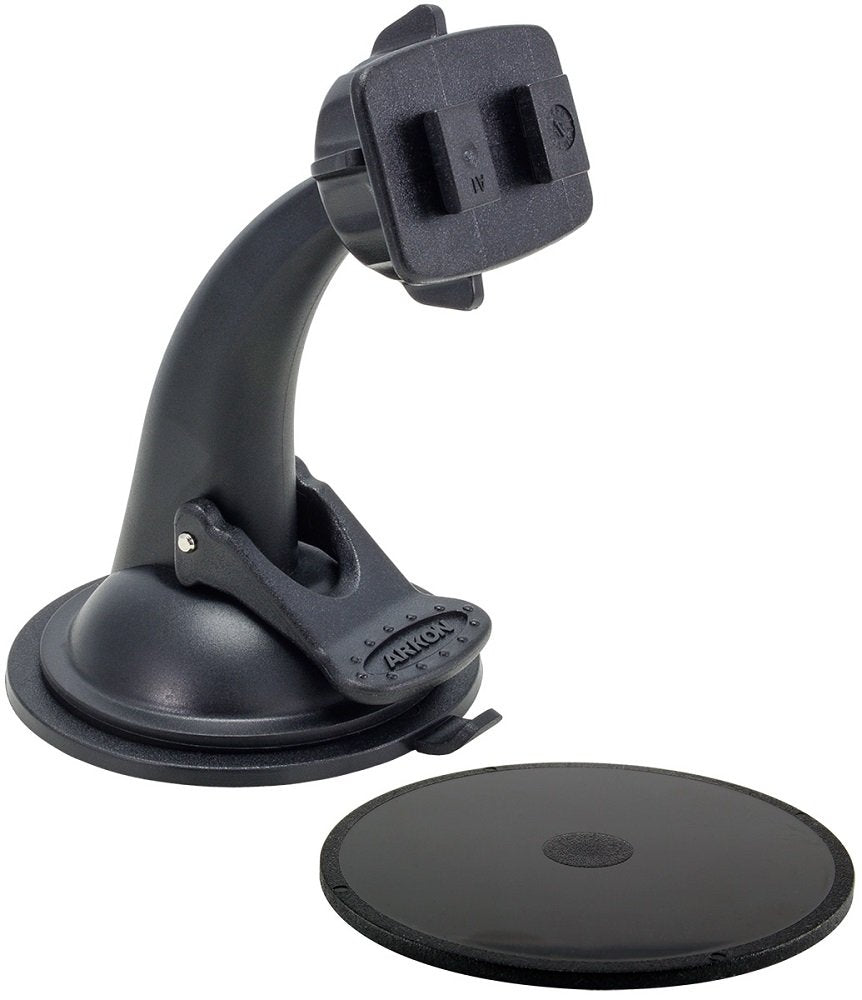 ARKON Mounts Windshield Dashboard Sticky Suction Mount for Cars and Trucks | Designed for Phone and Tablet Holders | Dual-T Holder Compatible | Strong