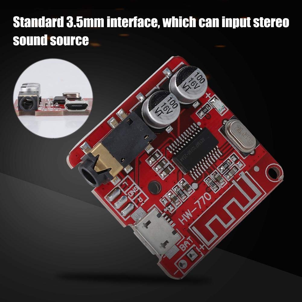 Lazmin Audio Receiver Module,Bluetooth 4.1 MP3 Decoder Board Stereo Car USB Digital Power Amplifier Board Module