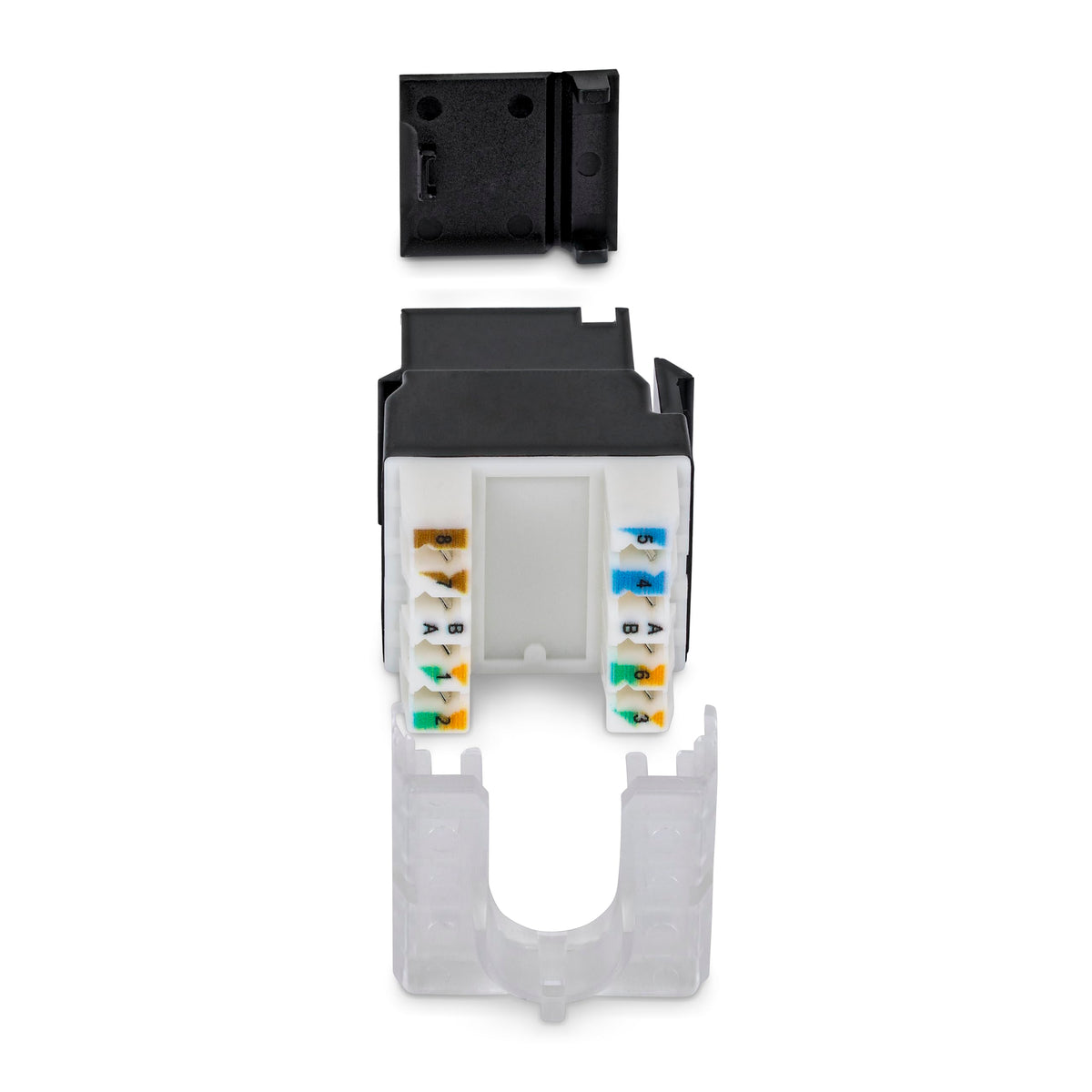 StarTech Cat6 Keystone Jack 24-Pack, UTP, 180 110 Punch Down, Black