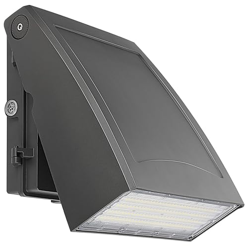 kadision 100W LED Wall Pack Light with Dusk-to-Dawn Photocell, 0-90° Adjustable Full Cutoff Outdoor Wall Light for House Yard Garage, 13000lm 5000K