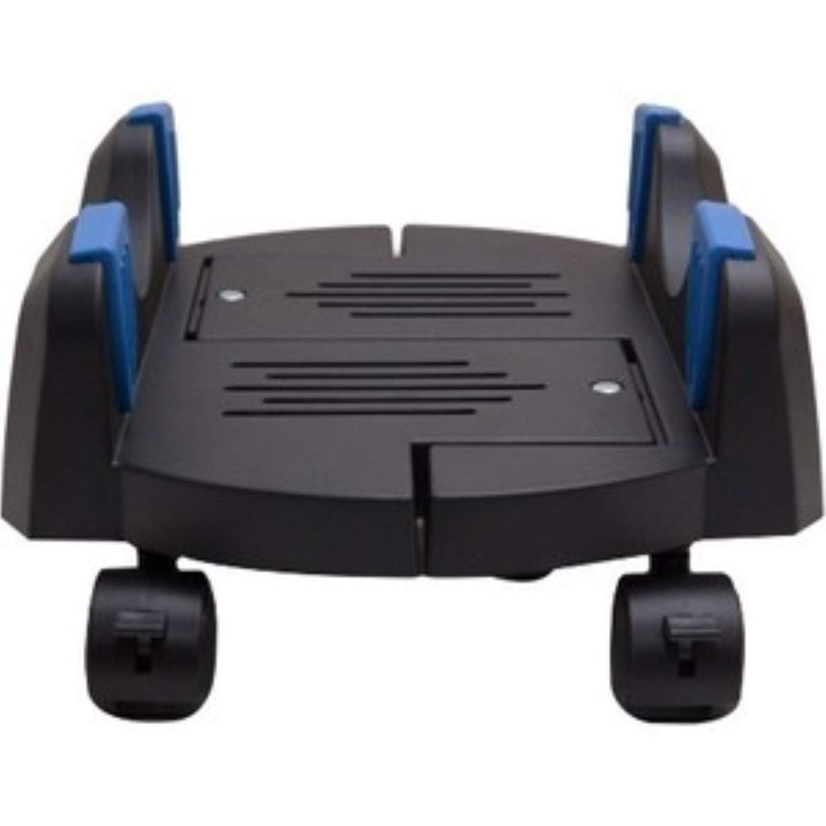 I/O CREST Plastic Computer Floor Stand for ATX Case with Adjustable Width from 6.9" to 12" with Locking Caster Wheels
