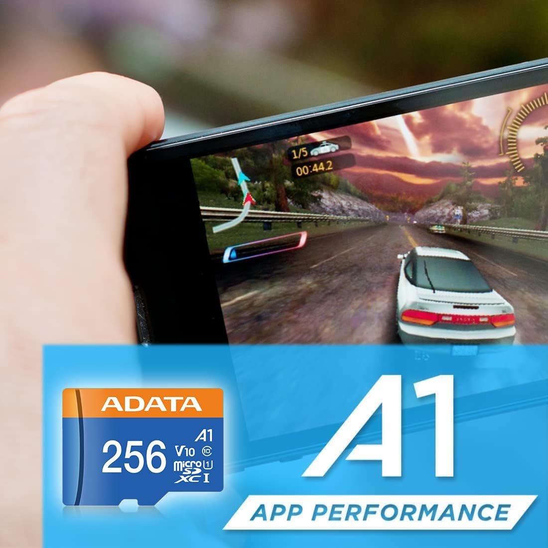 ADATA Premier microSDXC/SDHC UHS-I Class 10 Memory Card - 256GB - High-Speed, Reliable Storage - Smartphones, Tablets & Cameras - Includes SD Adapter