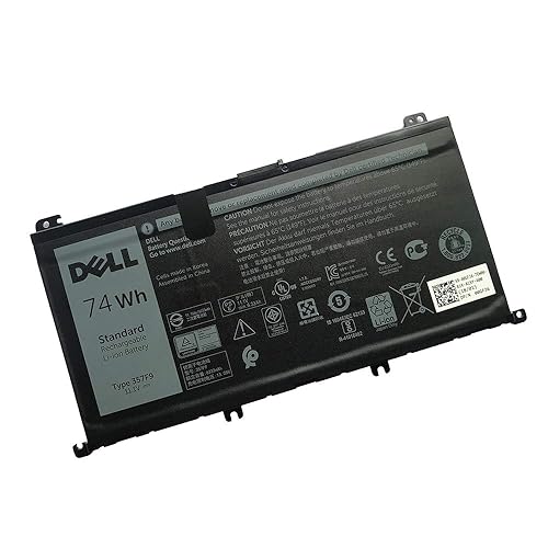 DELL 357F9 74Wh 6-Cell Rechargeable Battery For DELL Inspiron 15 5000 Gaming 5576,5577 ,Inspiron 15 7000 Gaming 7557,7559,7566,7567 Laptops ,Alternant