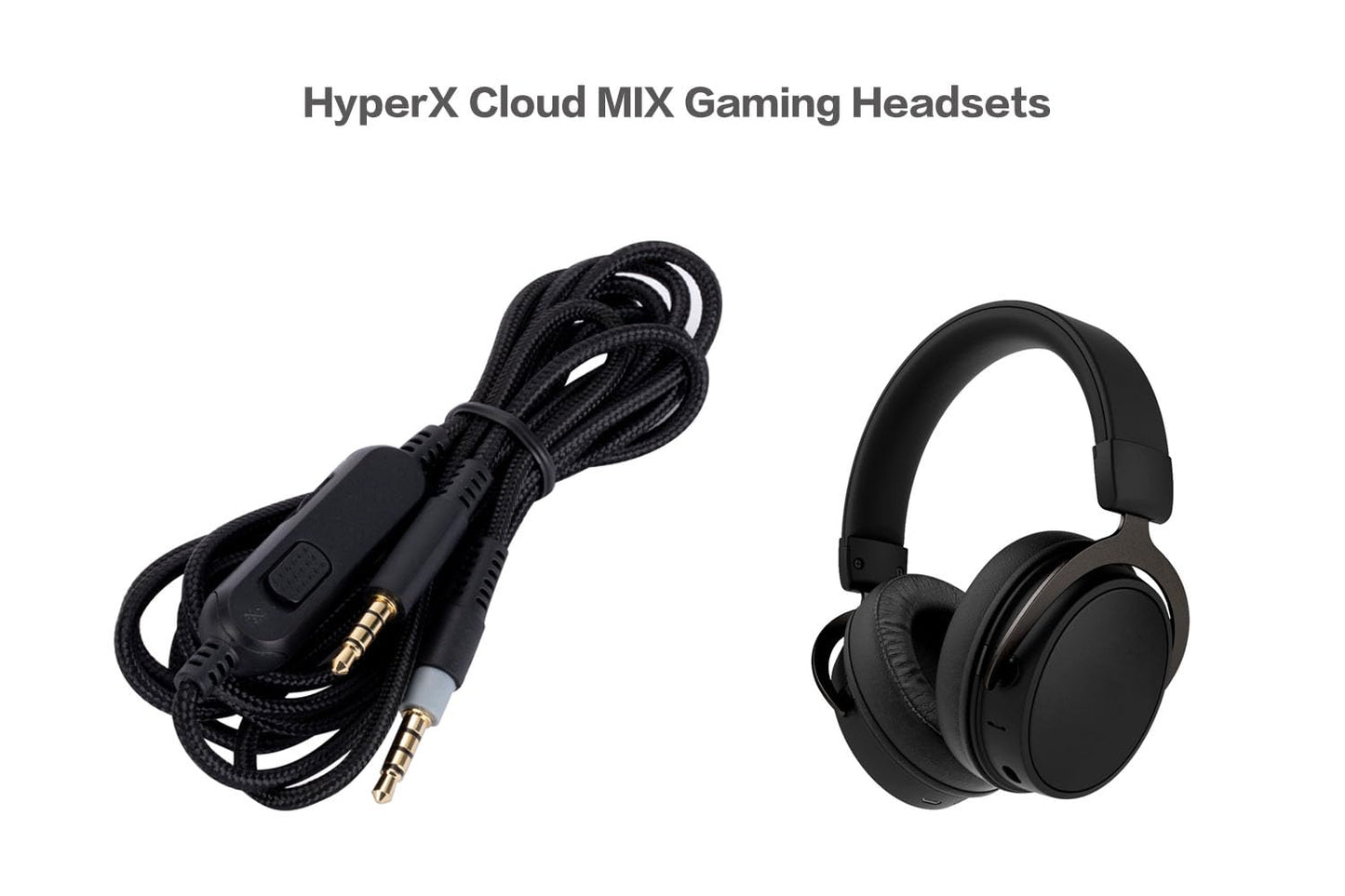 UNCLE LIGHT HyperX Cloud Mix Replacement Cable, Compatible with HyperX Cloud Mix Gaming Headsets, 3.5mm Headsets Aux Cord, Inline Mute, Volume…